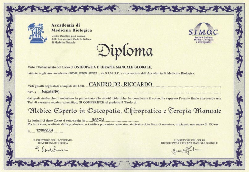 Osteopatia e Terapia Manuale Globale