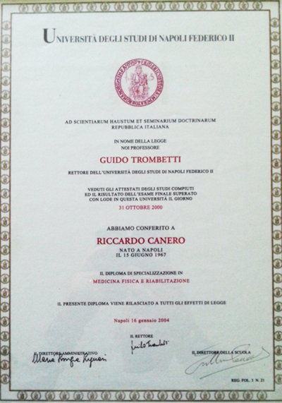 diploma di specializzazione